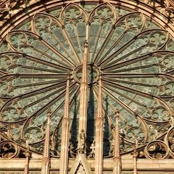 Cathédrale de Strasbourg Détail de la rose de la cathédrale de Strasbourg